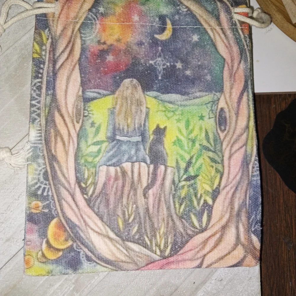 Whimsy Art Drawstring Pouch - Picture 3 of 11